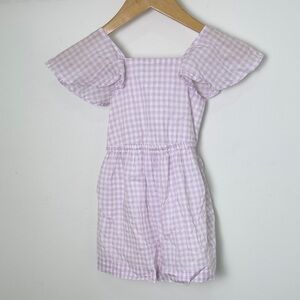 Crewcuts Lavender Gingham Kids Dress Size 3 EUC